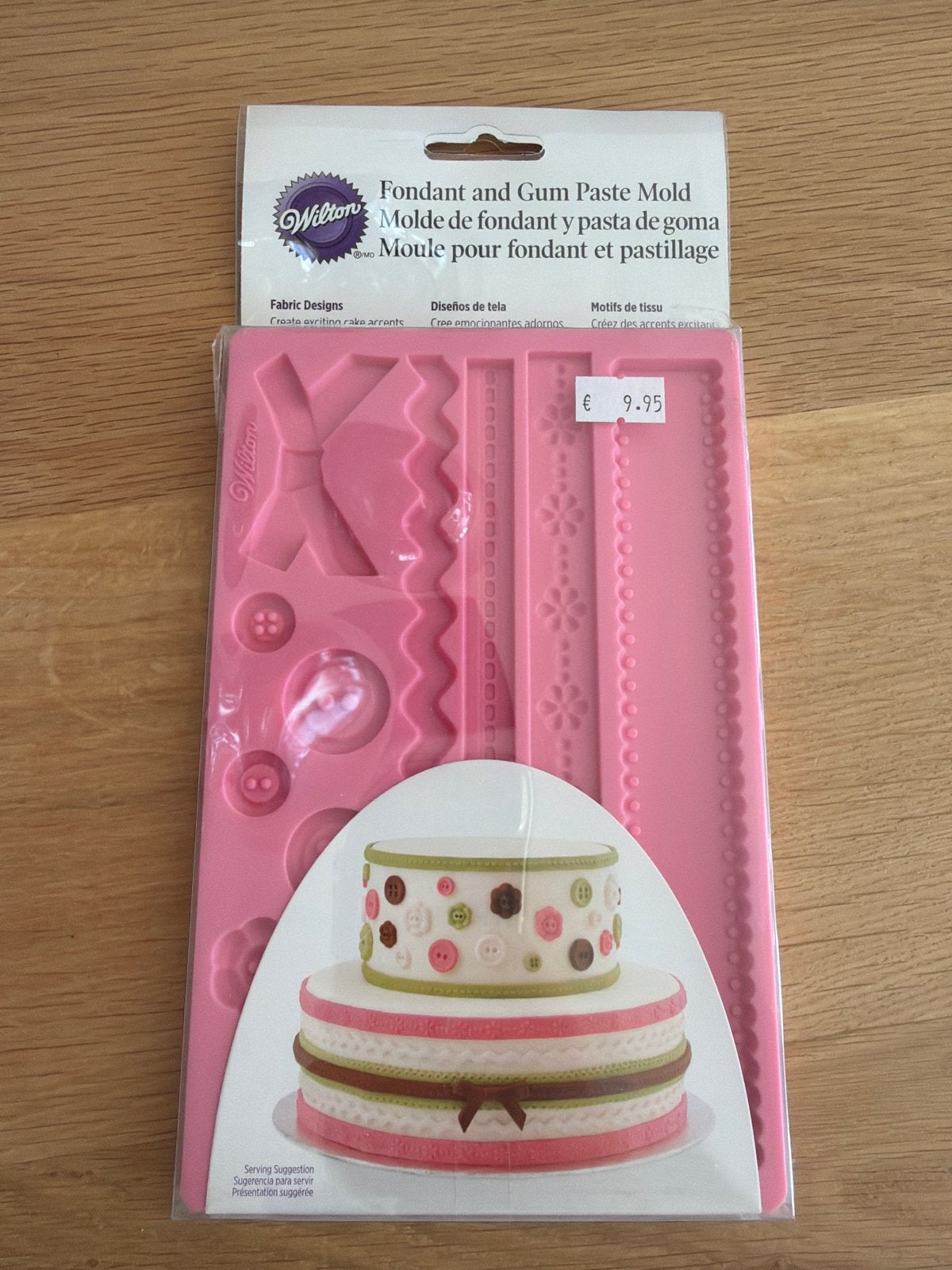 Wilton Fondant en Gum Paste Mold - Stofontwerpen, Ophalen of Verzenden, Nieuw, Taarten of Cupcakes, Versiering