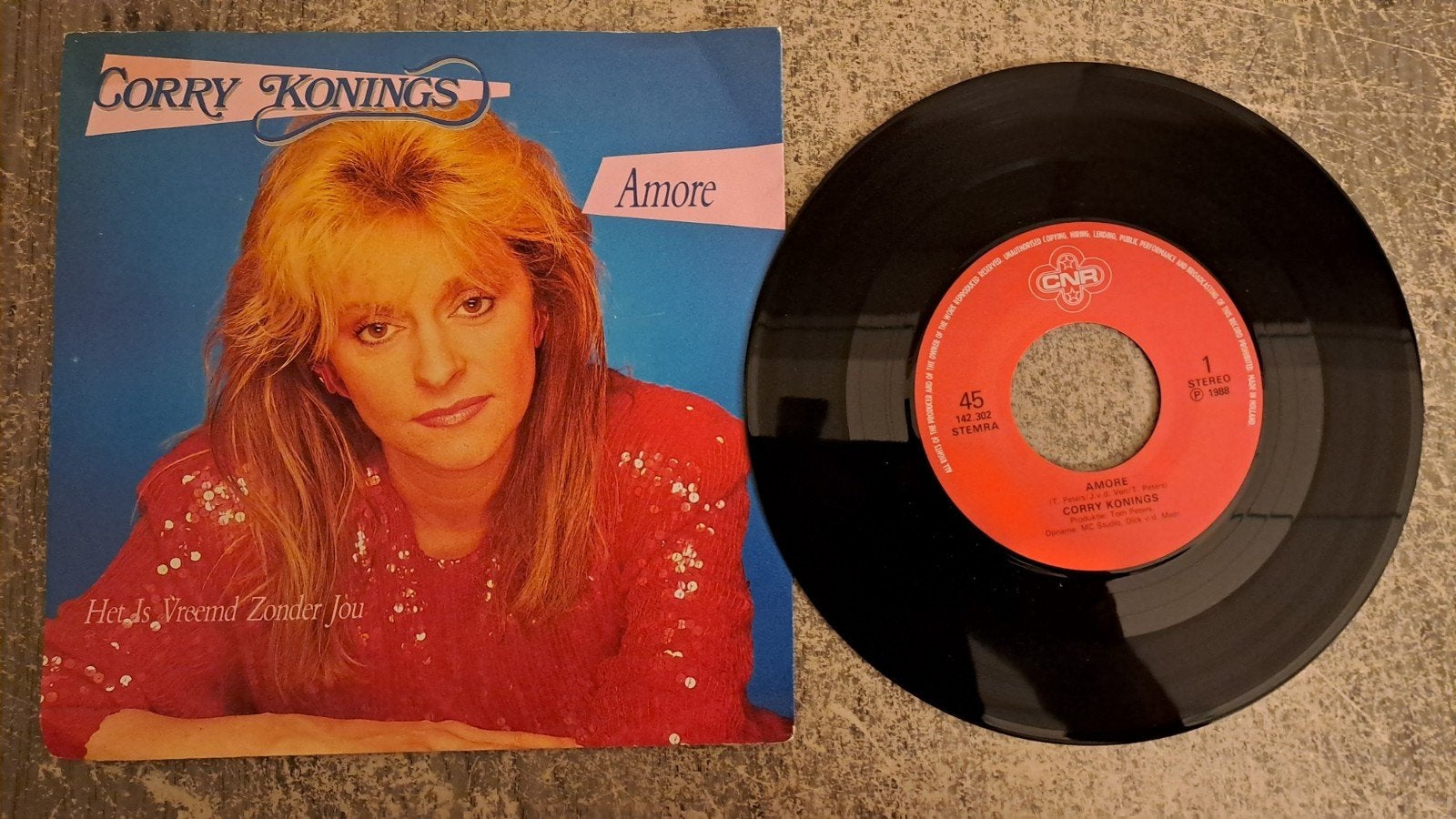Corry konings  - Amore, Gebruikt, 7 inch, Single, Nederlandstalig