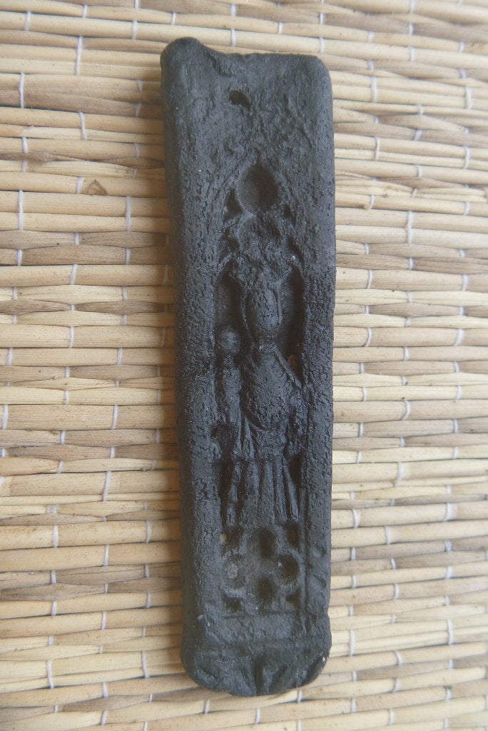 Bodemvondst.Riemhanger.Pelgrimsinsigne.Detector.14e eeuw, Ophalen of Verzenden