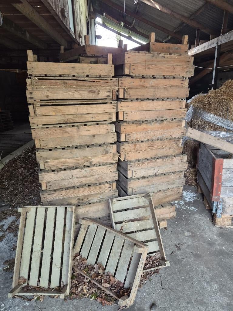 Partij Authentieke Houten Aardappelkisten / Fruitkisten, Ophalen, Minder dan 50 cm, Minder dan 50 cm