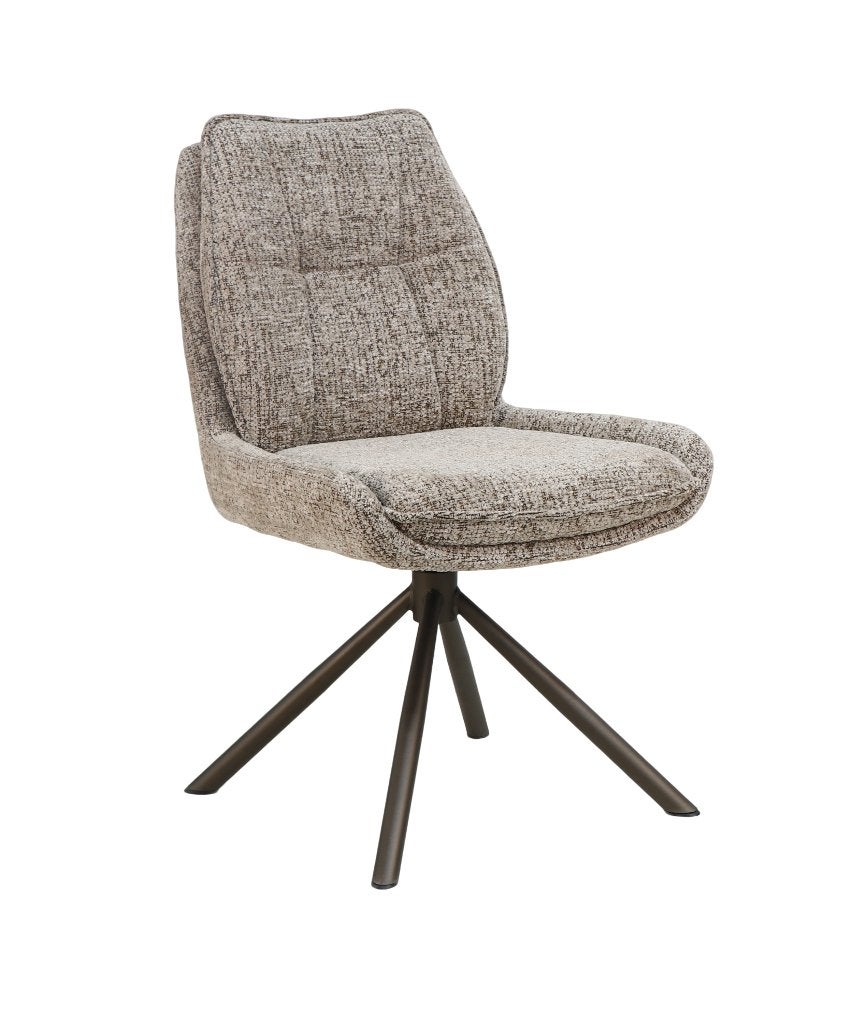 NIEUW: Draaibare Eetkamerstoelen (Set van 4, 6 of 8 stoelen), Huis en Inrichting, Stoelen, Grijs Beige, Grijs Beige, Zo goed als nieuw