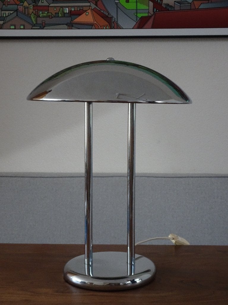 Vintage IKEA Barad paddenstoel lamp - Robert Sonneman design, Ophalen, Zo goed als nieuw, Metaal, Minder dan 50 cm