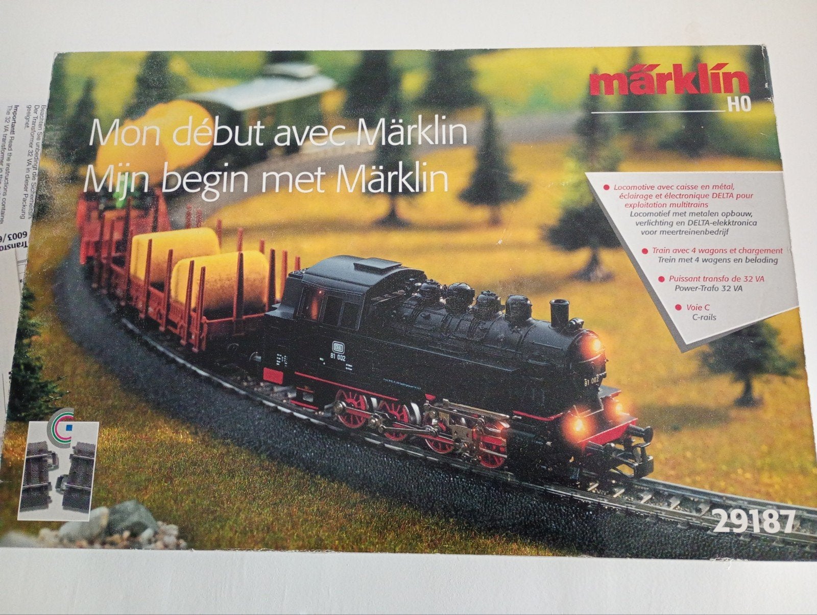Marklin startset 29187 met delta/digitaal, Ophalen, Wisselstroom, Treinset, Zo goed als nieuw