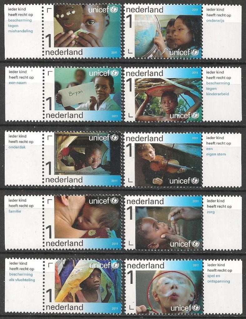 65 jaar UNICEF serie 2823 - 2832 XXX. ADV. no.53 D., Verzenden, Na 1940, Postfris