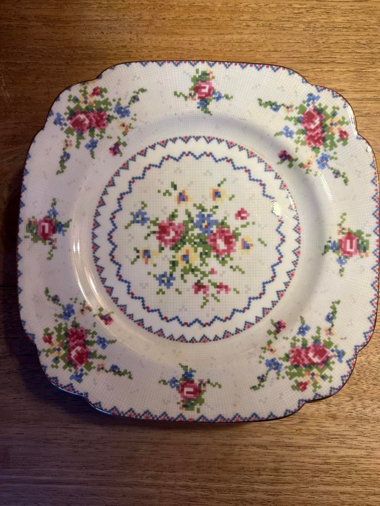 6x - Royal Albert Bone China Vierkant Bord, Ophalen