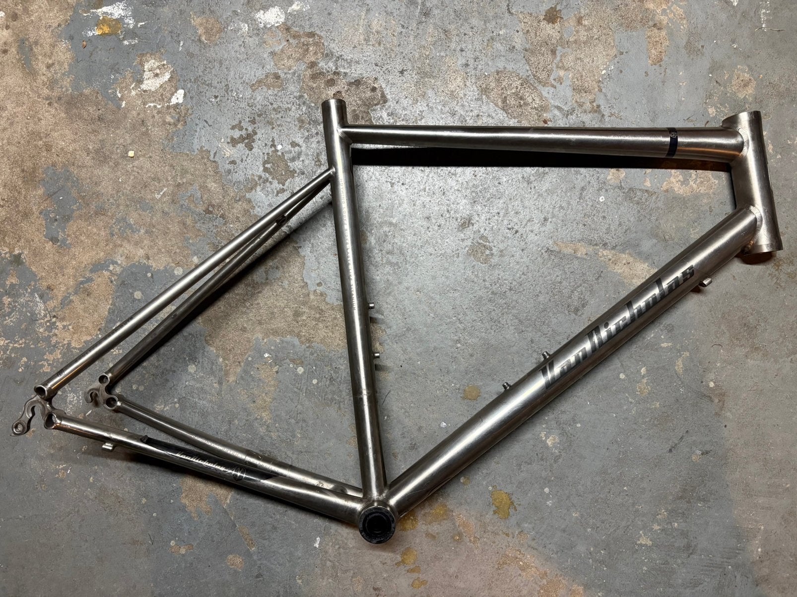 Van Nicholas Zephyr titanium frame met breuk, Fietsen en Brommers, Frame, Gebruikt, Titanium, Ophalen of Verzenden