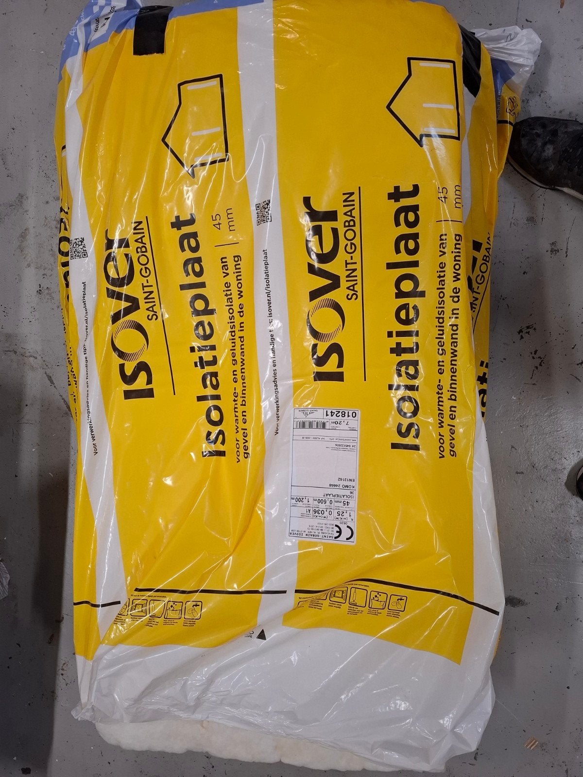 4x isolatieplaat 45mm ISOVER, Doe-het-zelf en Verbouw, Ophalen, 4 tot 8 cm, Nieuw, Minder dan 5 m²