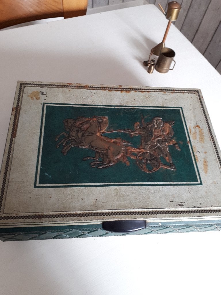 grote blik met paarden, Ophalen of Verzenden, Gebruikt, Overige