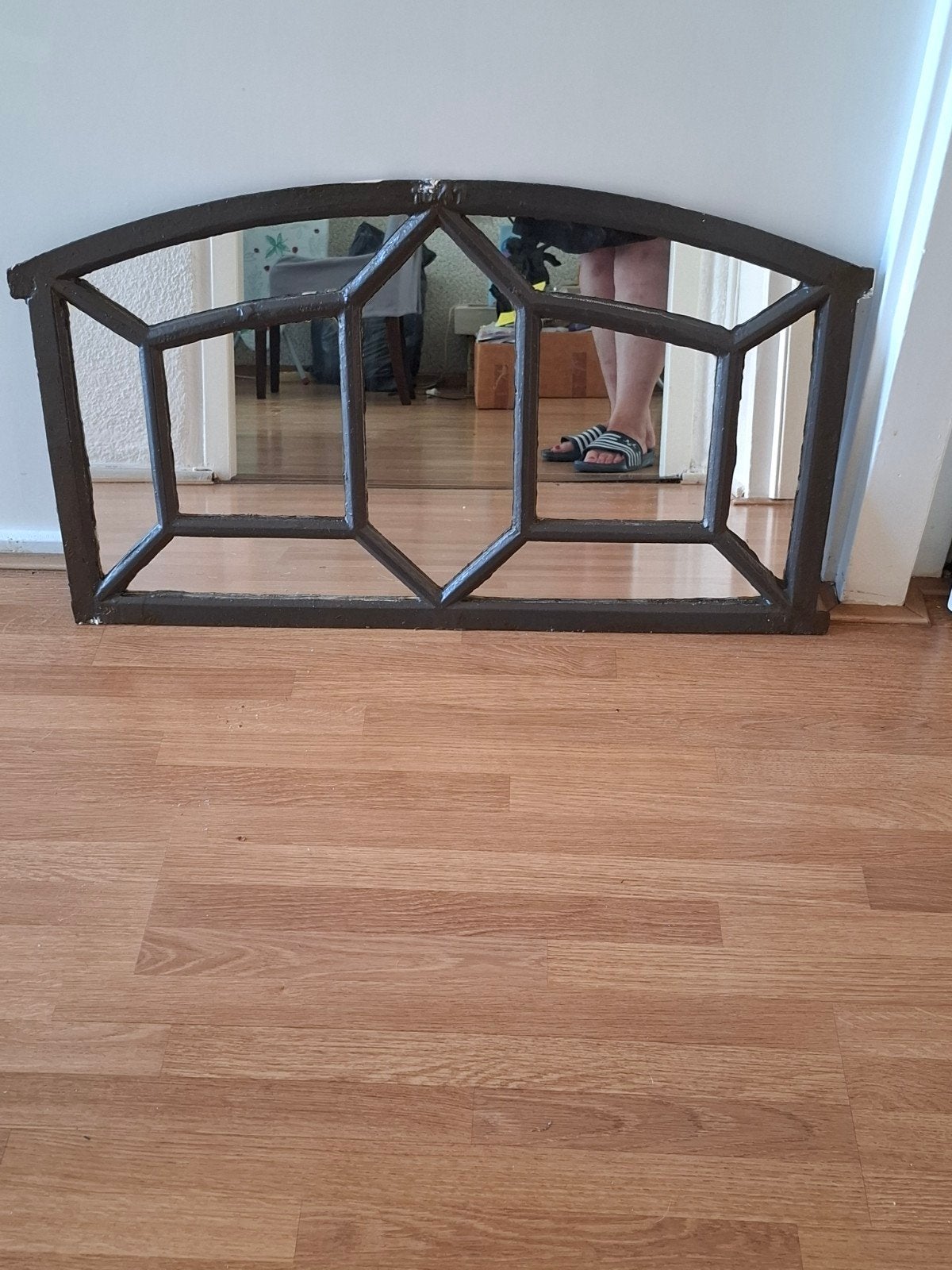 Zware antieke spiegel, Huis en Inrichting, Woonaccessoires | Spiegels, Ophalen, Rechthoekig, Minder dan 50 cm, Minder dan 100 cm