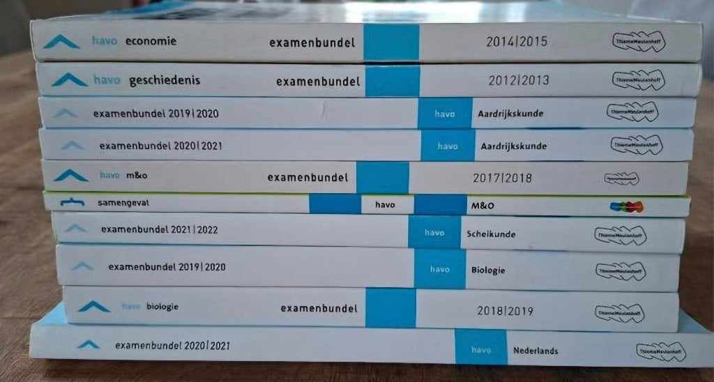 Havo examenbundels & Samengevat EC GS AK M&O SK BI NL, Ophalen of Verzenden, Gelezen, HAVO