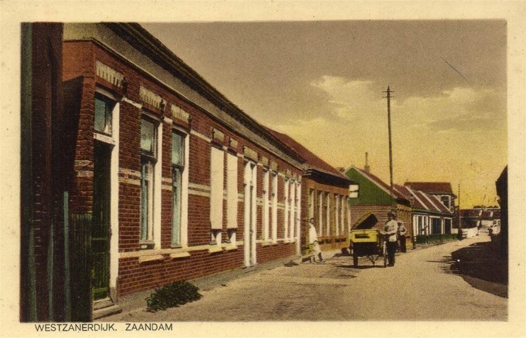 Westzanerdijk. Zaandam - bakkerskar - ongelopen, Verzenden, Voor 1920, Ongelopen, Noord-Holland