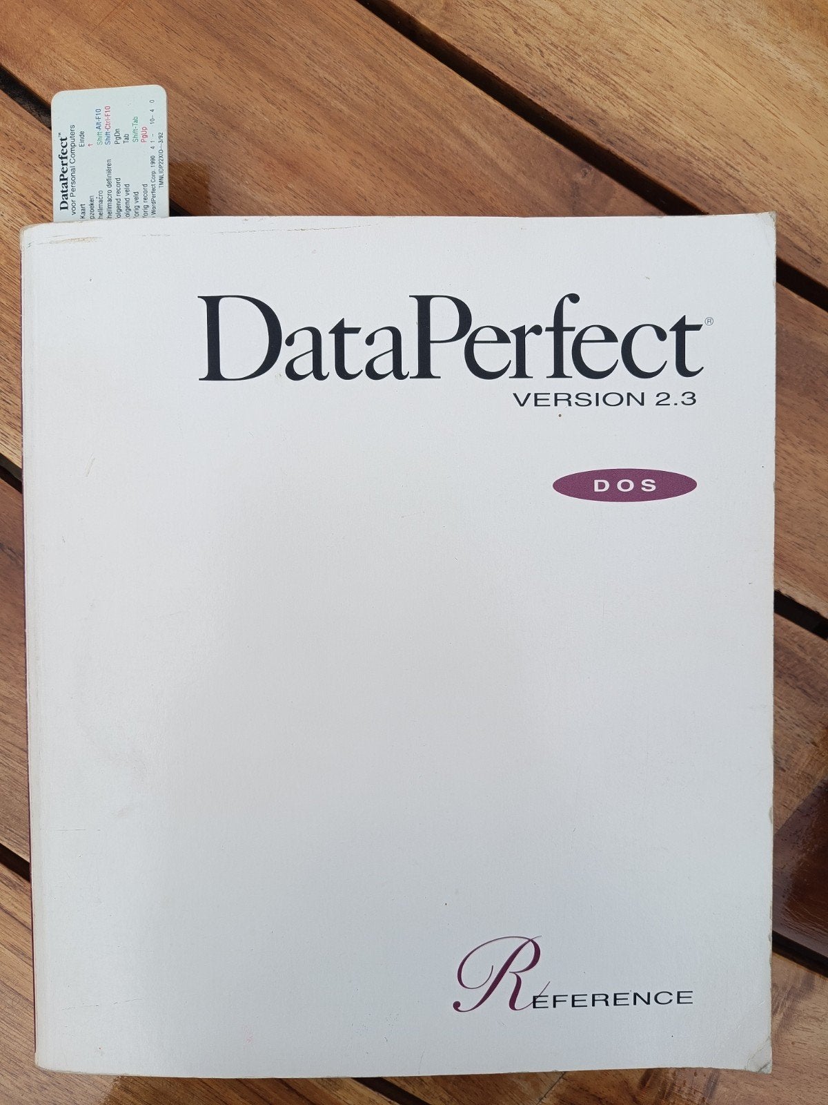 DataPerfect versie 2.3 DOS software (1992), Computers en Software, Ophalen of Verzenden, Gebruikt, Windows