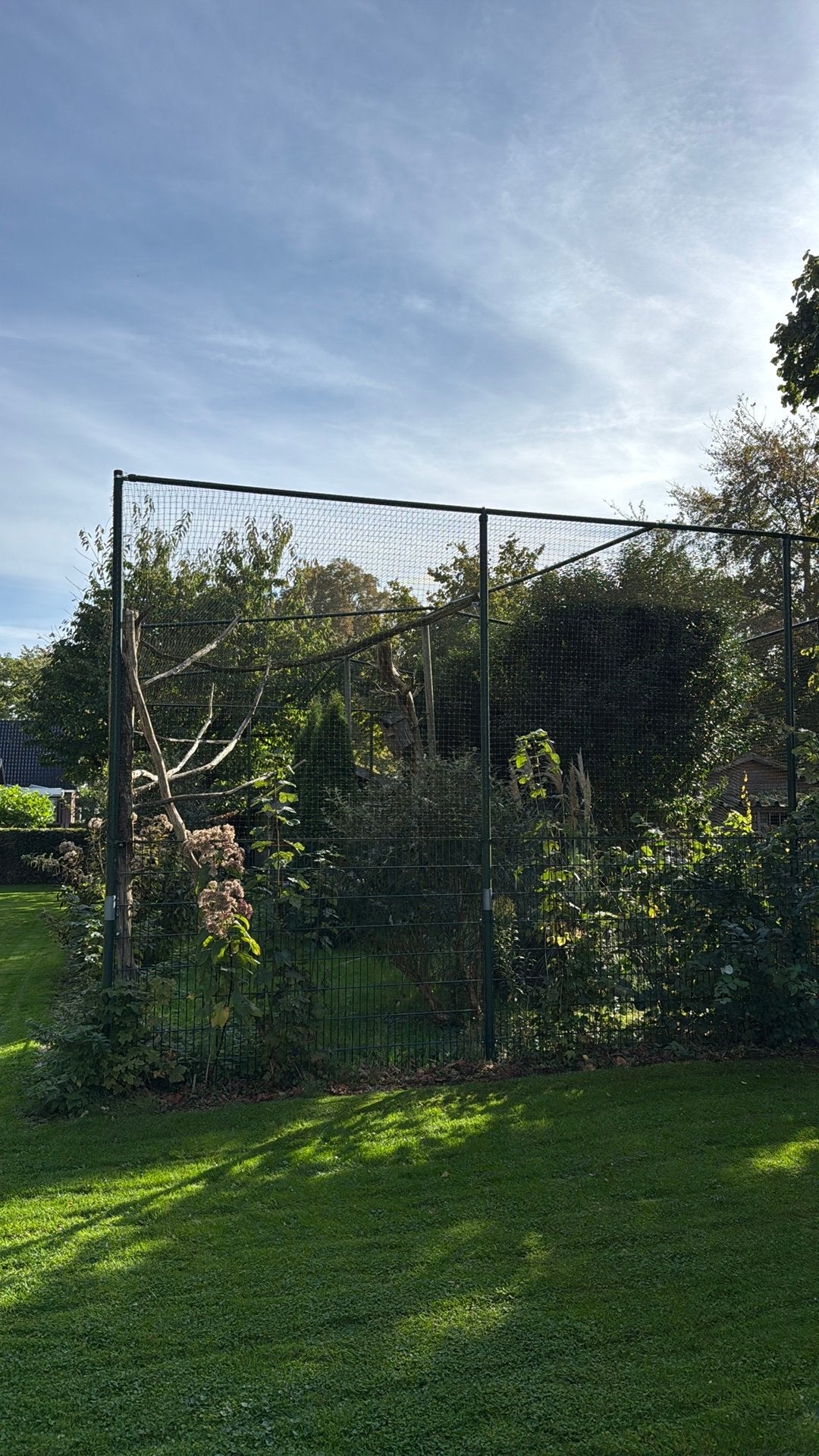 Grote voliere dubbelstaaf, Tuin en Terras, Ophalen, Zo goed als nieuw, IJzer