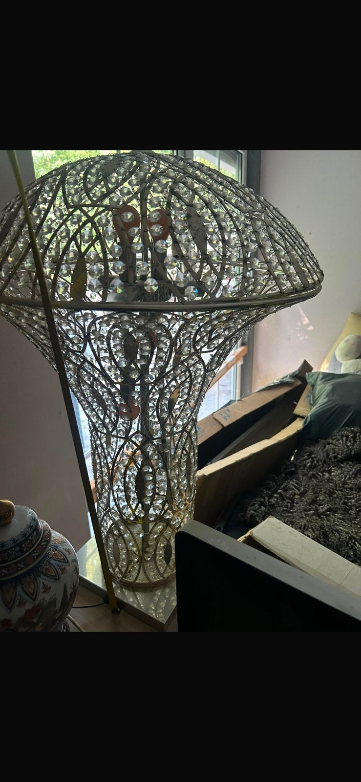 Christallen lamp, Ophalen, Zo goed als nieuw, Minder dan 100 cm