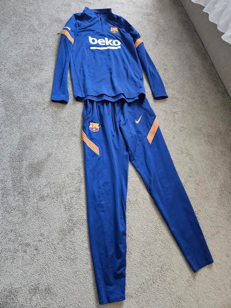 FC Barcelona Trainingspak Maat S, Kleding | Heren, Sportkleding, Blauw, Nike, Ophalen of Verzenden, Zo goed als nieuw