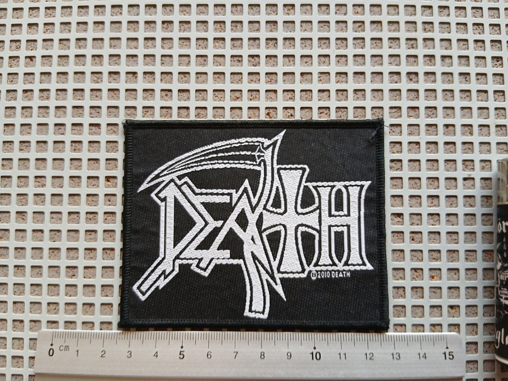 Death leuke originele 2010 logo patch d128 metal, Ophalen of Verzenden, Nieuw, Kleding