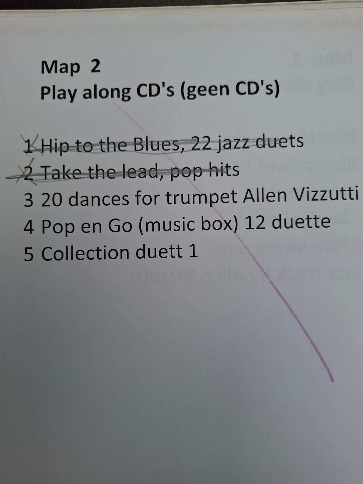Bladmuziek en play along cd's of digi bestand, Ophalen, Gebruikt, Overige soorten