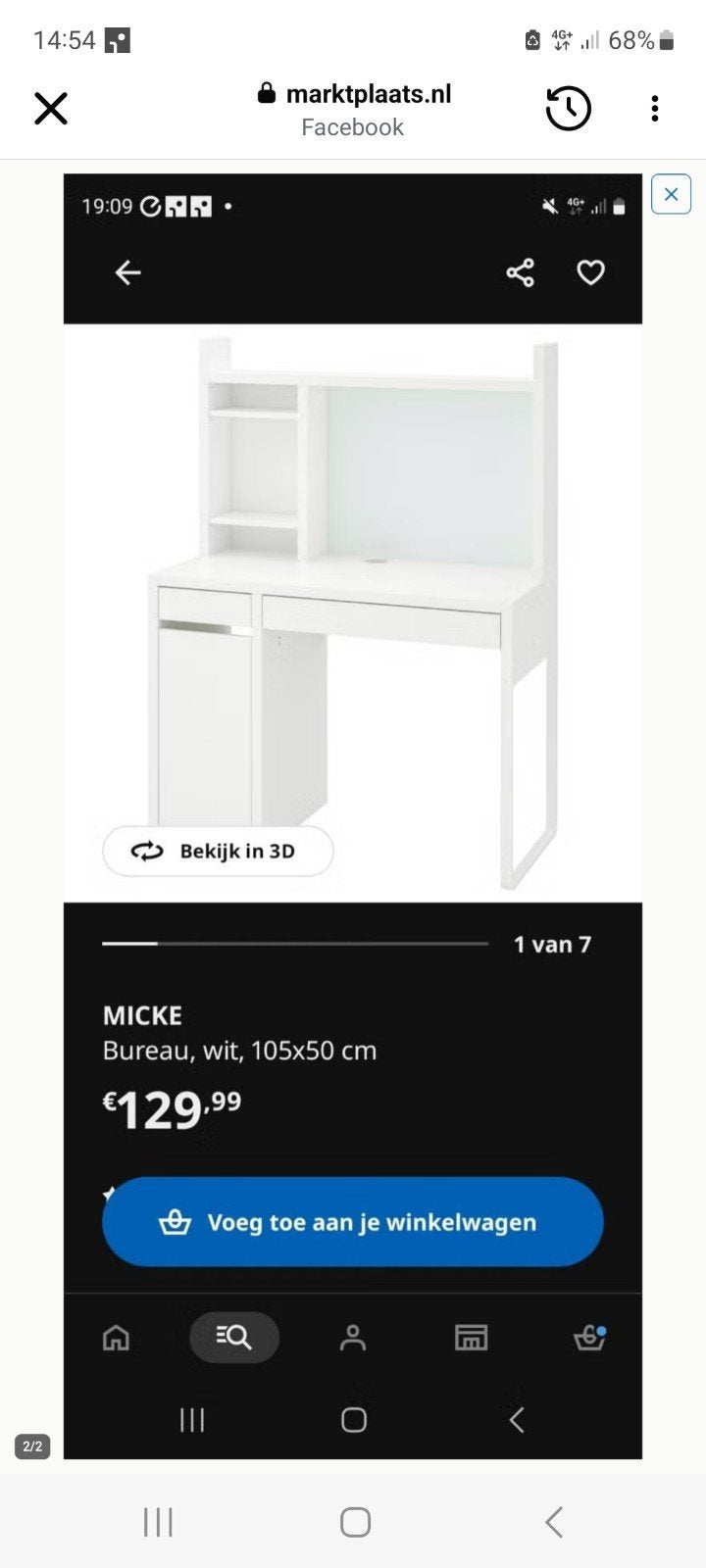 Kinderbureau micky met stoel, Ophalen of Verzenden, 50 tot 100 cm, Minder dan 100 cm
