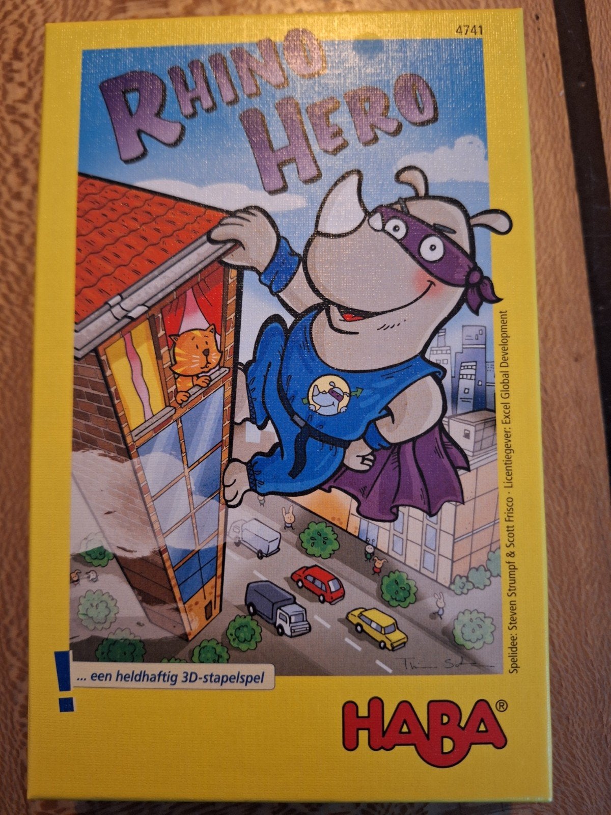 Rhino Hero - HABA Stapelspel, Drie of vier spelers, Ophalen of Verzenden, Zo goed als nieuw, HABA