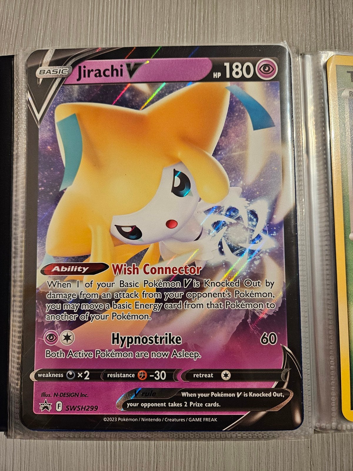 Jirachi V SWSH299 Jumbo Oversized Card New Pokémon, Verzenden, Nieuw, Losse kaart, Foil