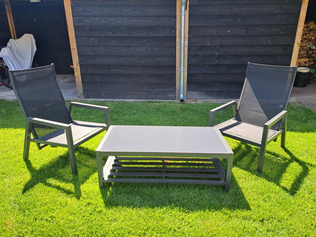 Sjieke tuinset, alluminium, Tuin en Terras, Ophalen