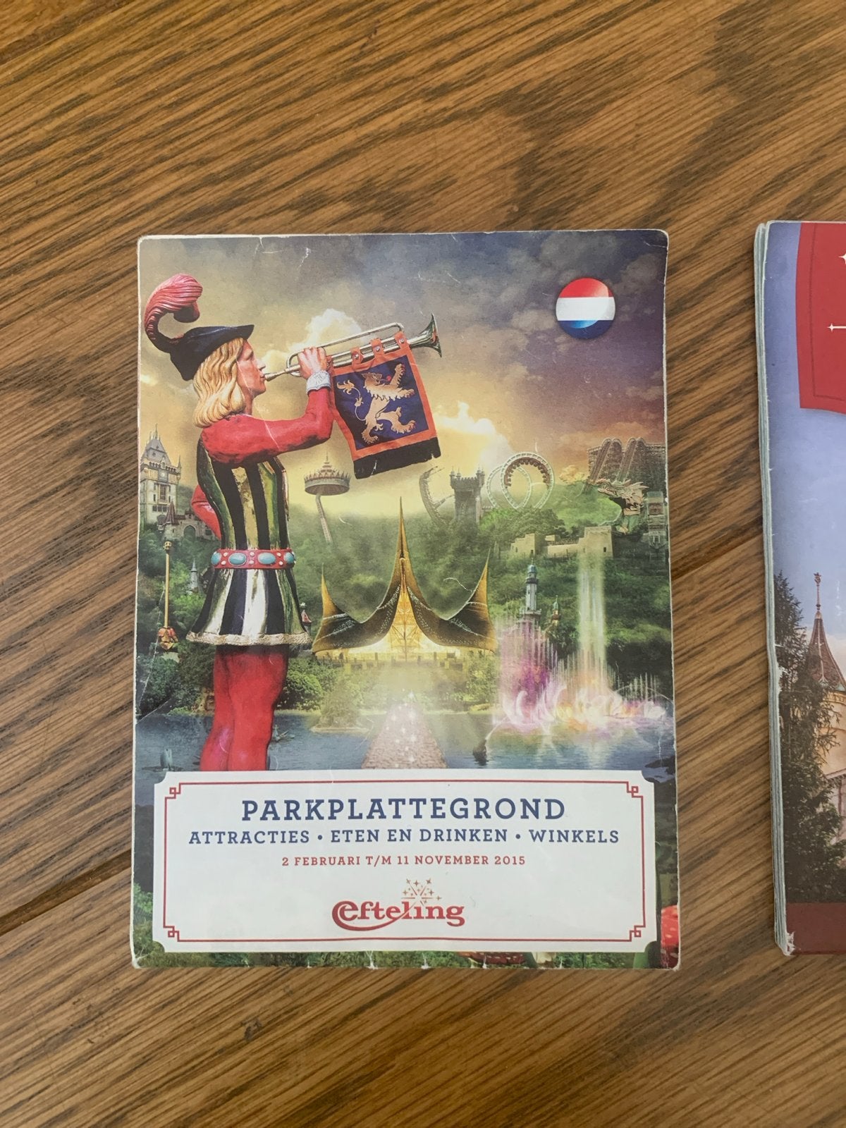 Efteling Parkplattegronden (3 stuks), Ophalen of Verzenden, Gebruikt, Overige typen