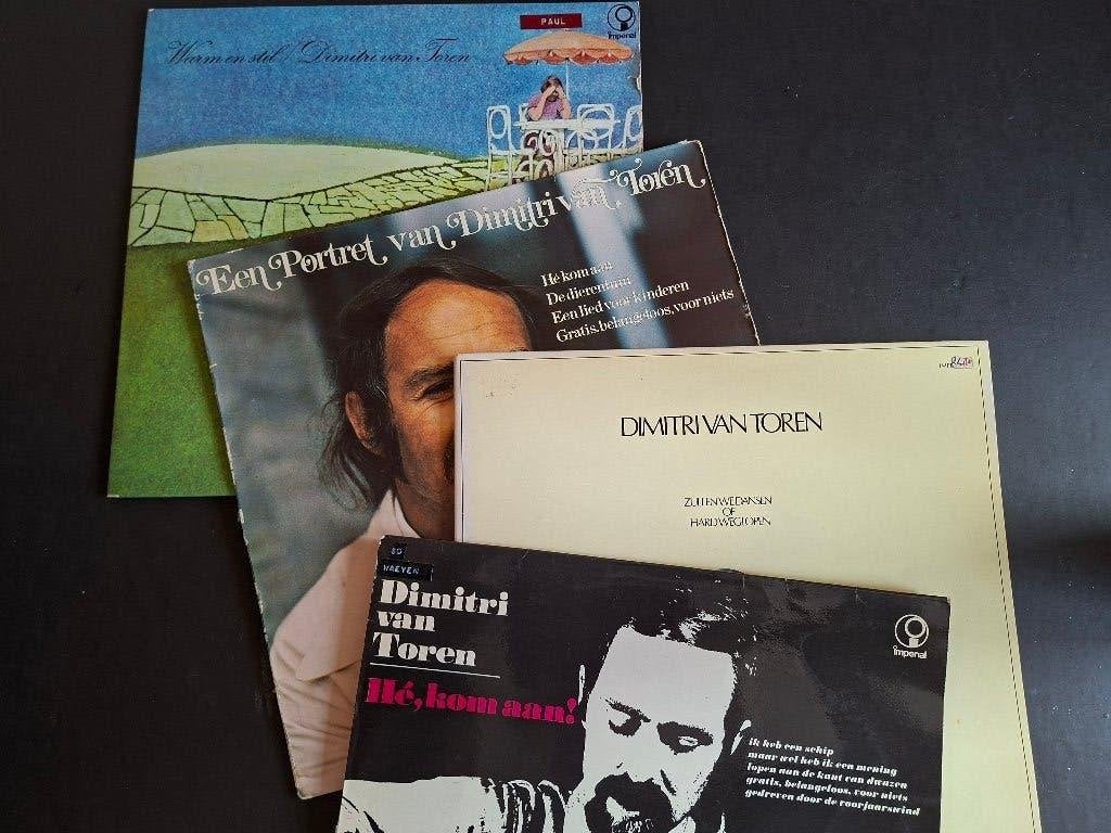 Dimitri van Toren - 4 LP's in prima staat voor 1 tientje, LP, Gebruikt, Cabaret of Kleinkunst, Ophalen of Verzenden