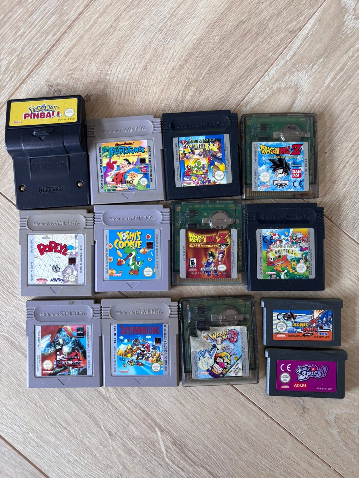 GAMEBOY SPELLEN POKEMON PINBALL, YOSHI, MARIO EN MEER, Avontuur en Actie, 1 speler, Ophalen of Verzenden, Zo goed als nieuw