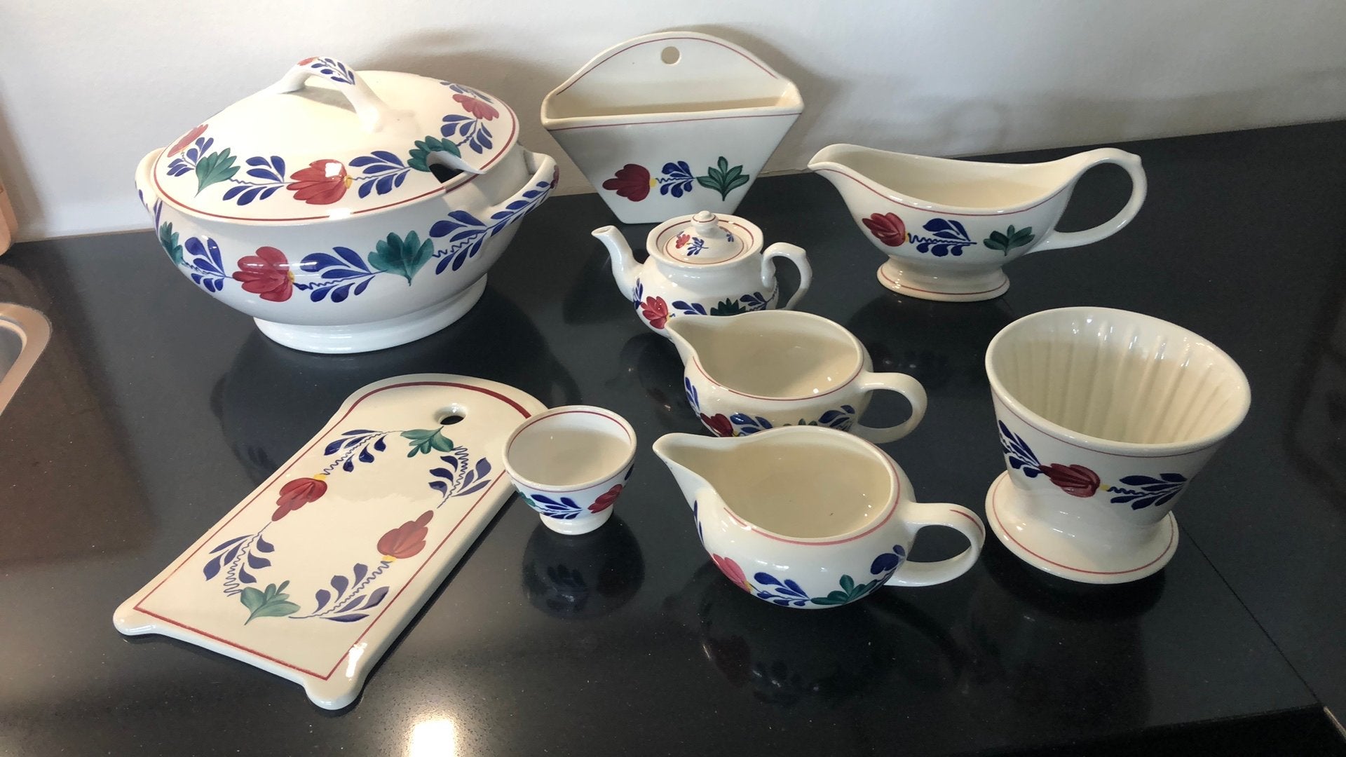 Boerenbont serviesgoed, Antiek en Kunst, Antiek | Servies los, Ophalen
