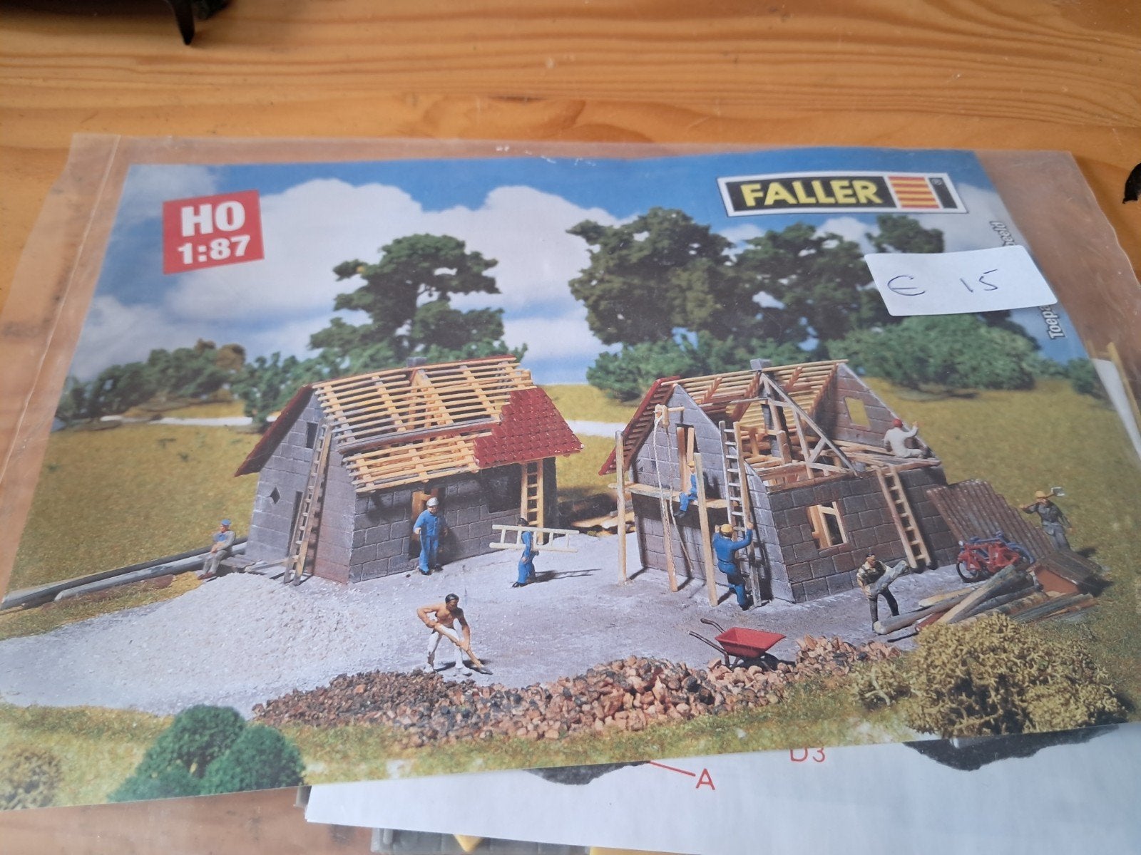 FALLER B 246 HUIS IN AANBOUW, Ophalen of Verzenden, Gelijkstroom of Wisselstroom, Brug, Tunnel of Gebouw, Overige merken