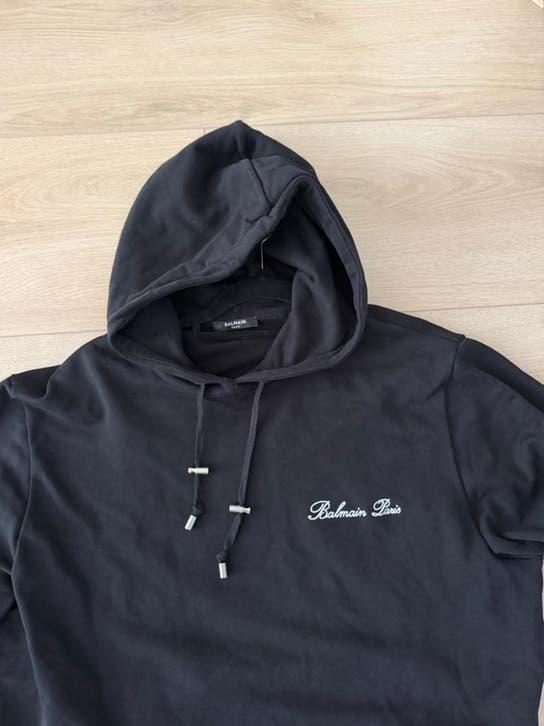 Balmain Paris hoodie origineel, Verzenden, Zo goed als nieuw, Zwart