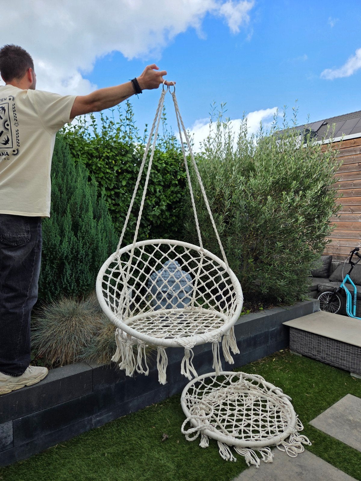 Comfortabele hangstoelen voor binnen en buiten, Ophalen, Zo goed als nieuw, Eenpersoons, Binnen