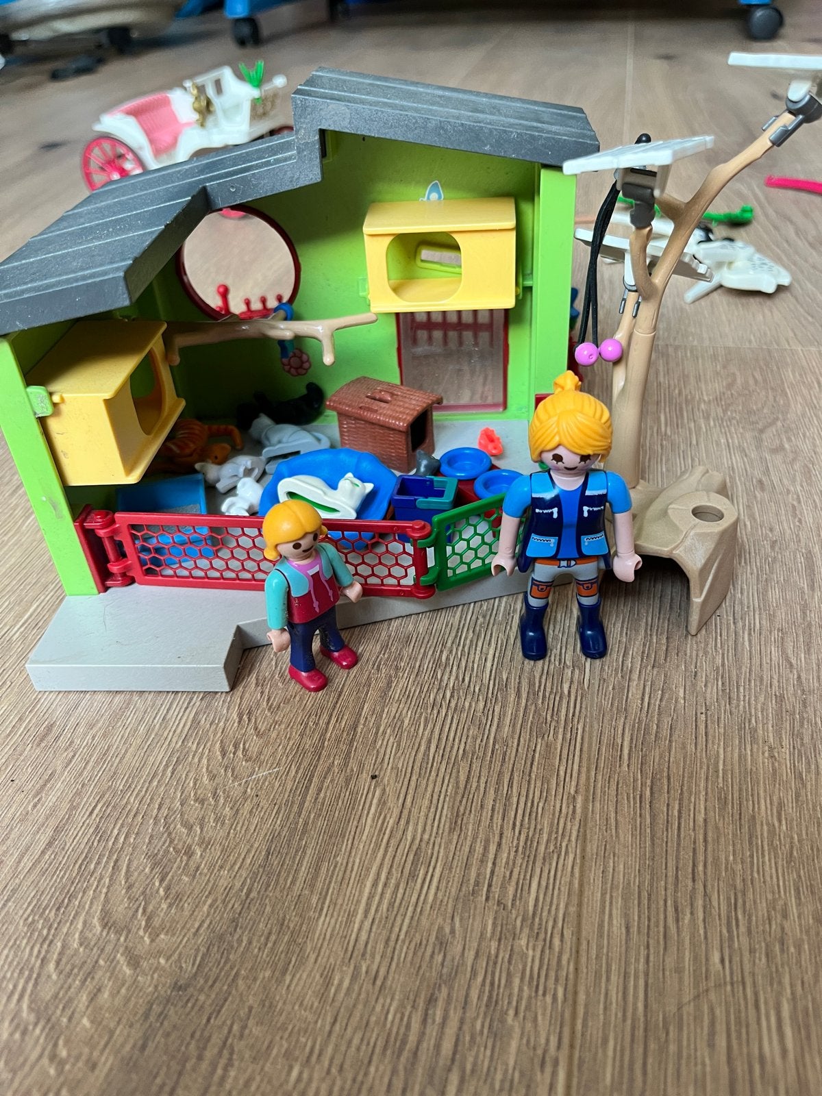 Playmobil kattenpension met poppetjes en katten, Ophalen of Verzenden, Gebruikt, Jongen of Meisje