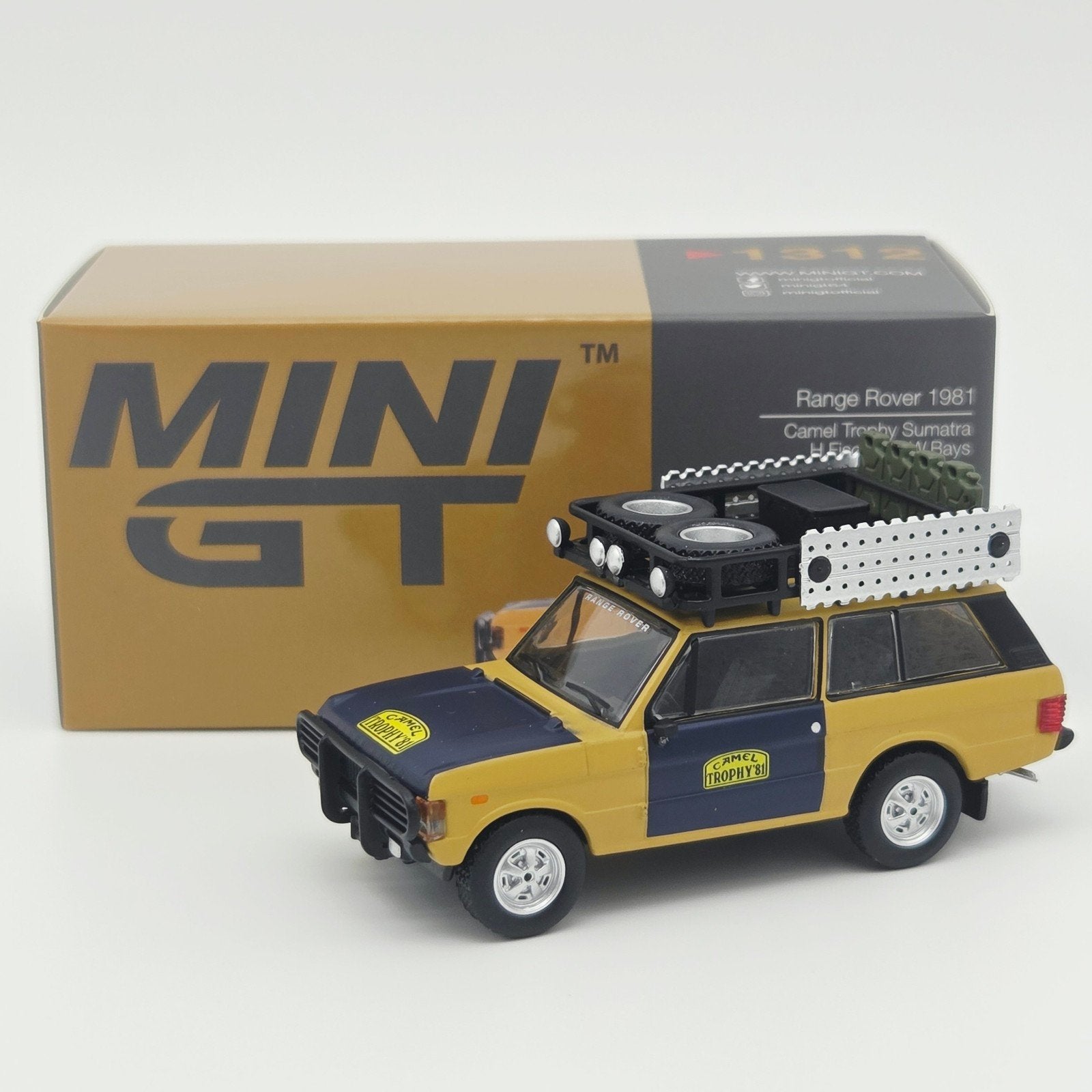 Mini Gt – 1981 Land Rover Range Rover *Camel Trophy* H.Fisch, Mymodelcar@outlook.com, Auto, Ophalen of Verzenden, Mini gt