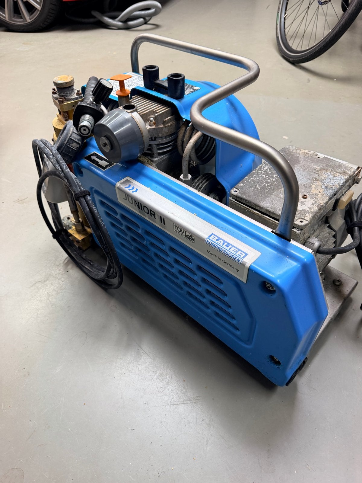 BAUER JUNIOR II Duikcompressor - Gebruikt, Ophalen, Gebruikt, 10 bar of meer, Minder dan 200 liter/min