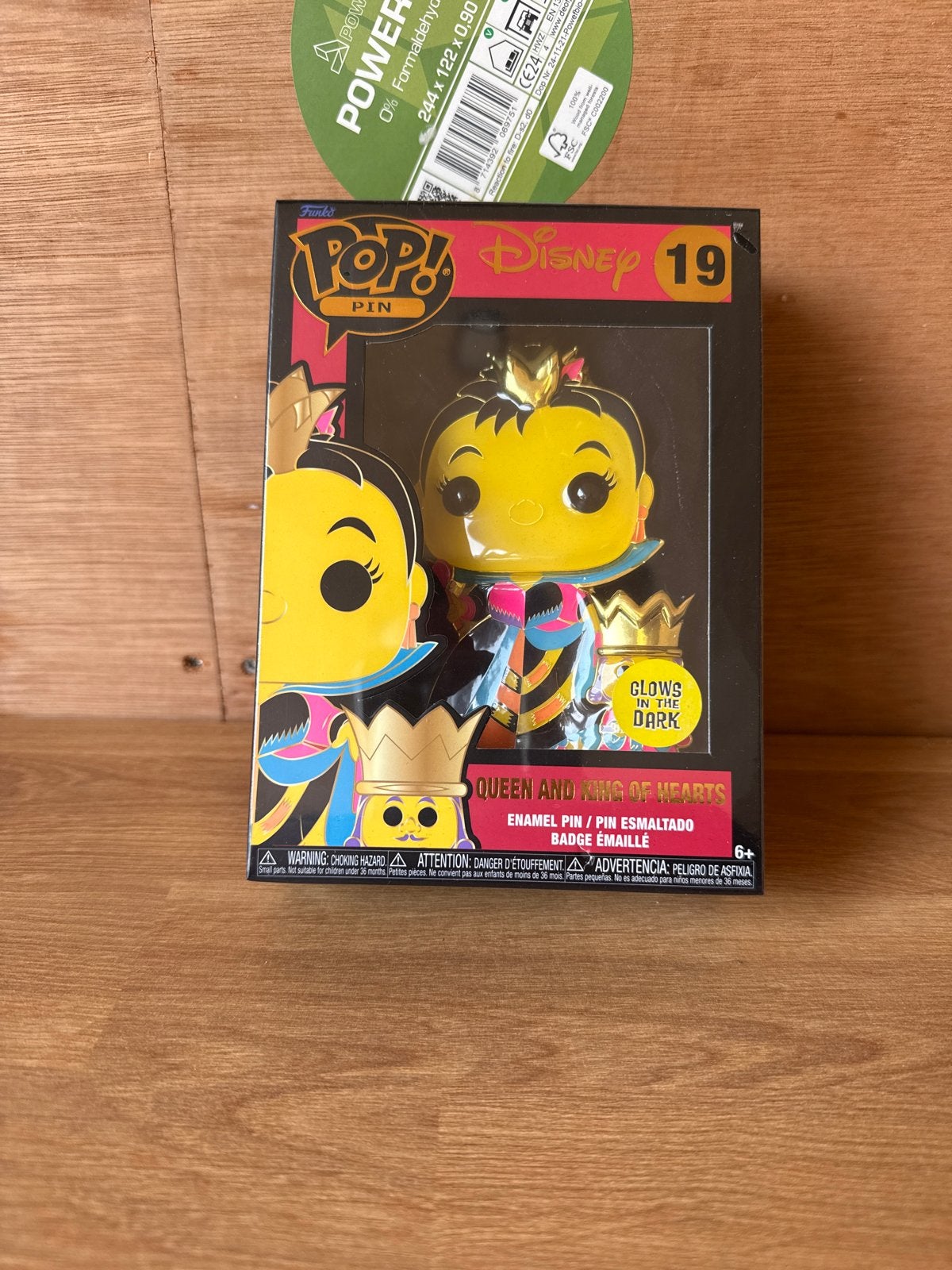 Funko Pop! Disney Pin Queen of Hearts Glows in the Dark, Ophalen of Verzenden, Nieuw