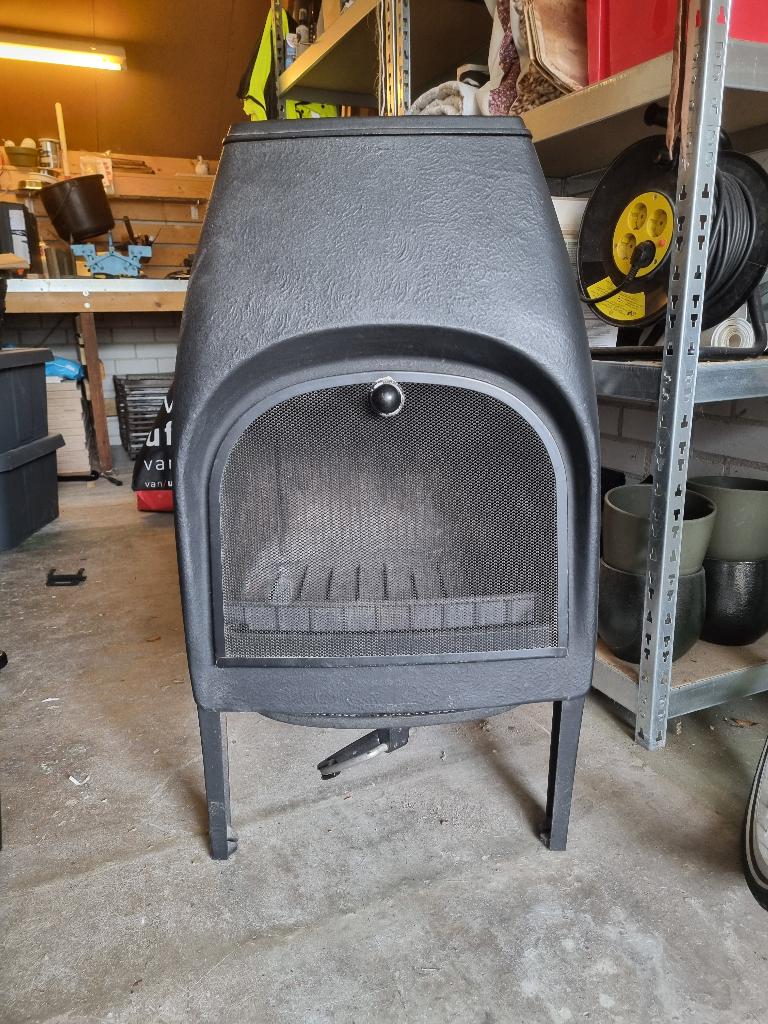 Gietijzeren houtkachel (jotul1), Huis en Inrichting, Ophalen, Gebruikt, Houtkachel, Vrijstaand