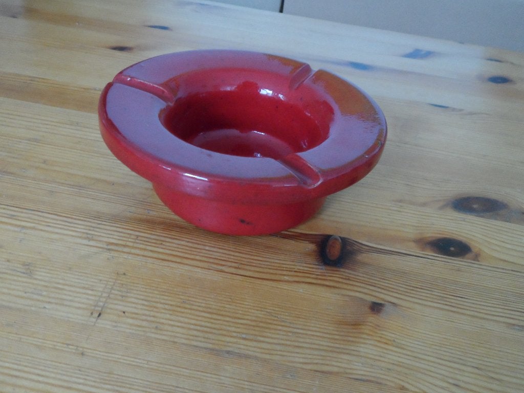Asbak - rood aardewerk, Ophalen of Verzenden, Gebruikt, Asbak