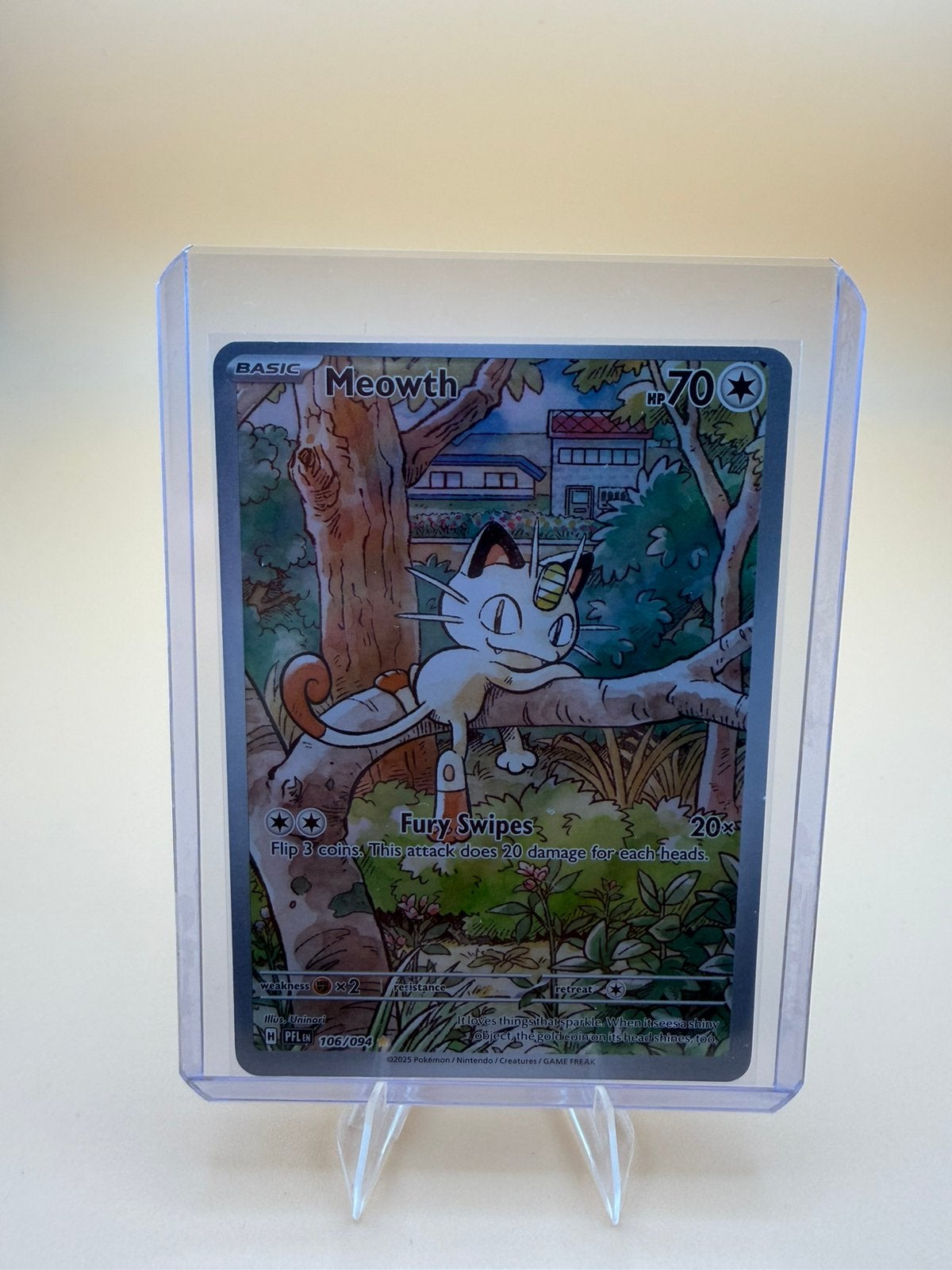 Meowth pfl 106, Ophalen of Verzenden, Zo goed als nieuw