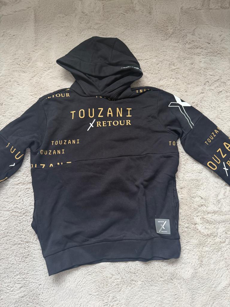 Touzani x Retour hoodie - Zo goed als nieuw, Ophalen of Verzenden, Zo goed als nieuw, Overige maten, Zwart