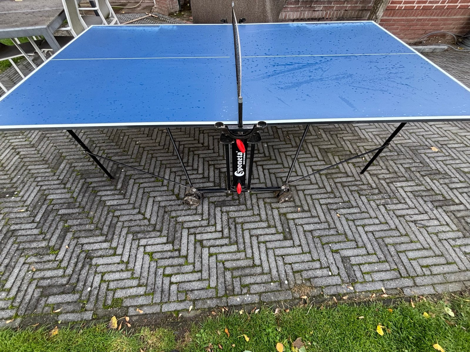 Sponeta Tafeltennistafel - Inklapbaar en Verrijdbaar, Ophalen, Gebruikt, Tafel Outdoor, Inklapbaar