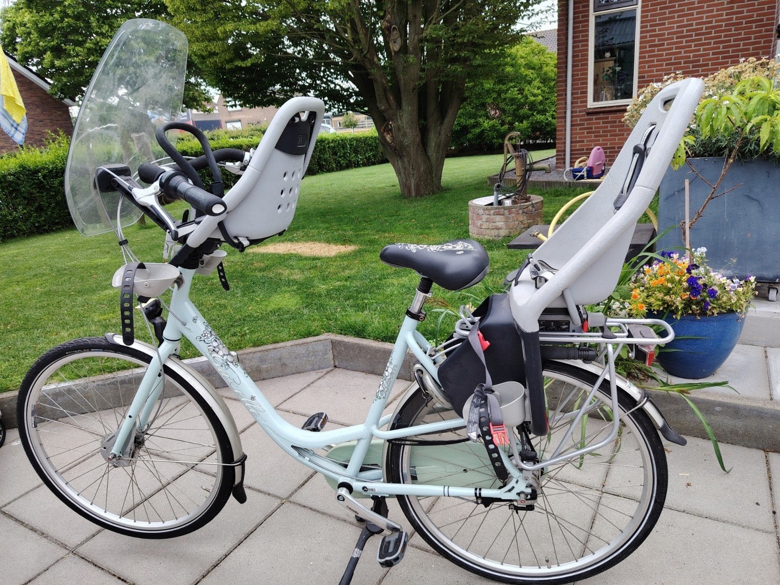 Moeder-fiets, Ophalen, 2 zitjes, Zo goed als nieuw, Gazelle