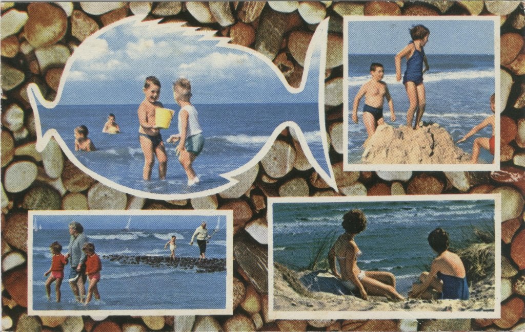 Wissenkerke aan Zee 4 Luik Groeten uit  1968, Verzamelen, Verzenden, 1960 tot 1980, Gelopen, Zeeland