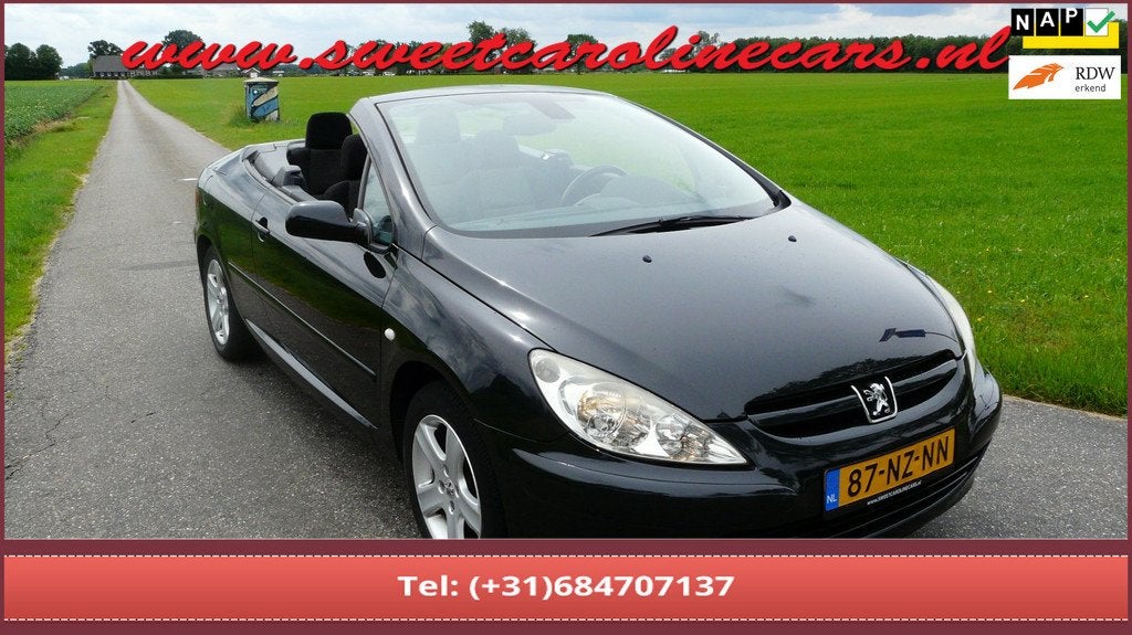 Peugeot 307 CC 2.0-16V,Airco,Elec.pakket,Lmv's,grootbeeld Na, Auto's, Peugeot, Bedrijf, Te koop, ABS, Airbags, Airconditioning