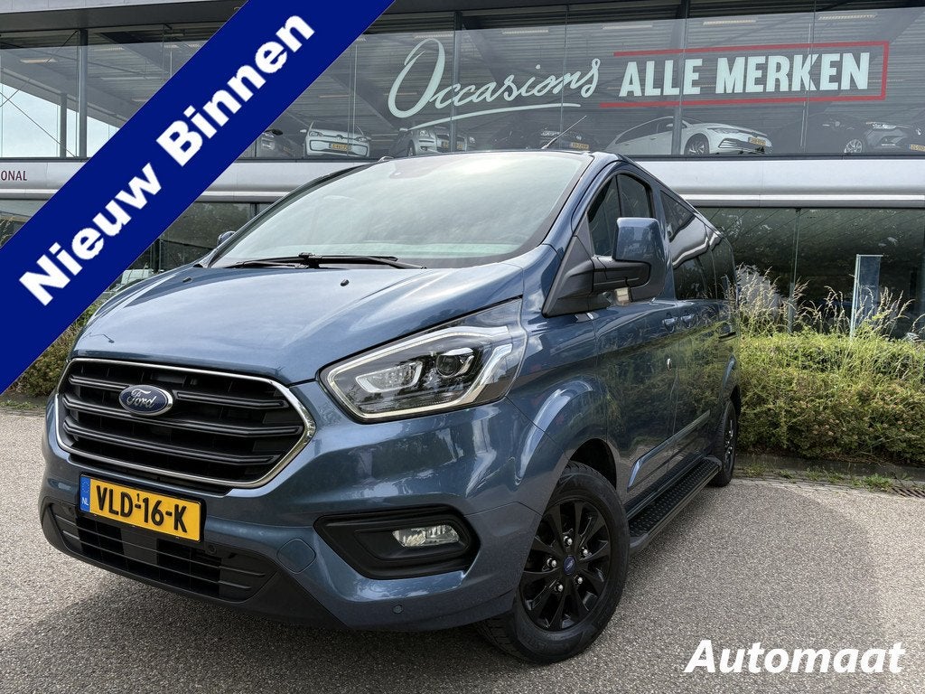 Ford Transit Custom 320 2.0 TDCI L2H1 Platinum Edition DC Au, 15 km/l, Euro 6, 4 cilinders, Blauw