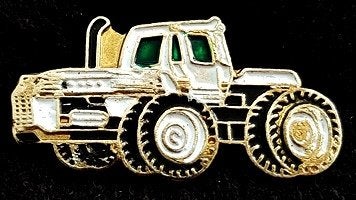 Dump truck pin- geel wit gelakt, Verzamelen, Verzenden, Nieuw, Transport, Speldje of Pin