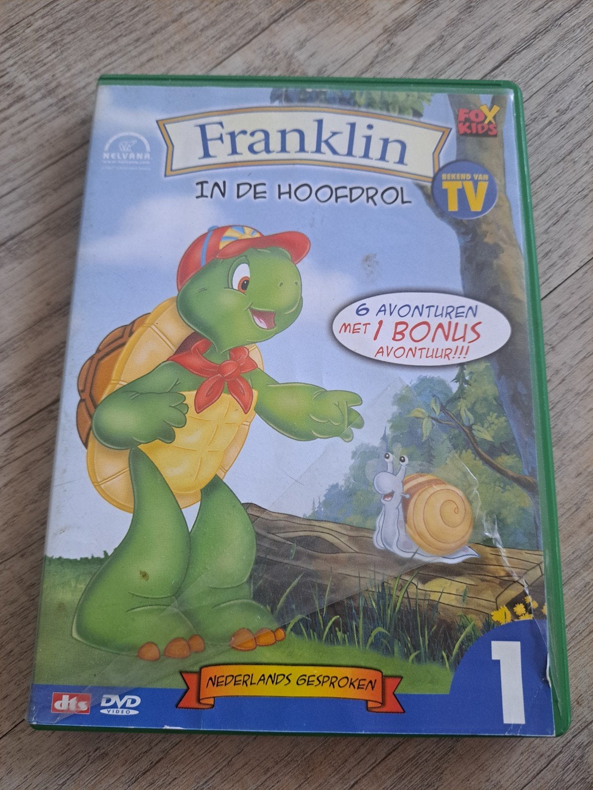 Franklin in de Hoofdrol DVD - 6 avonturen + bonus, Gebruikt, Alle leeftijden, Inclusief doosje, Familie