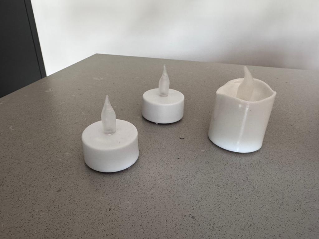 Set LED kaarsjes / waxinelichtjes – wit – batterij, Ophalen of Verzenden, Overige materialen, Minder dan 25 cm