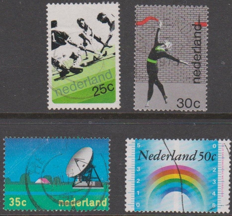 3330. Nederland 1032/35 gest. Gelegenheidszegels, Verzenden, Na 1940, Gestempeld