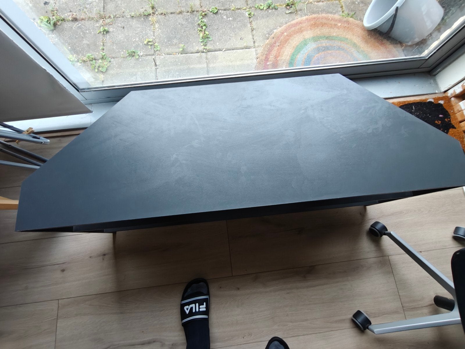 donker grijze tv kast, Ophalen, 50 tot 100 cm, Zo goed als nieuw, Minder dan 100 cm
